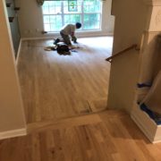 Installing new Red Oak hardwood plank