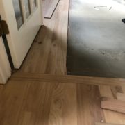 Installing new Red Oak hardwood planks