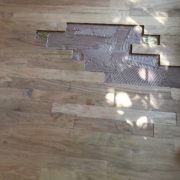 Making weave-in repairs to Red Oak floor