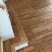 Popped grain, sanded Red Oak flooring