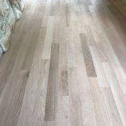 Sanded Red Oak flooring