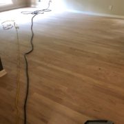 Sanding Red Oak hardwood flooring