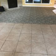 Tile and carpet to be removed