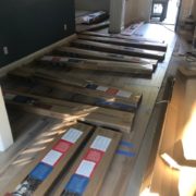 engineered hardwood, wire brushed hickory flooring