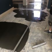 leveling slab for wood flooring installation