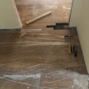 Prep for weave in white oak flooring