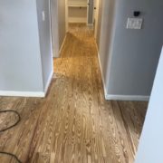 Sanded Southern Yellow Pine plank flooring