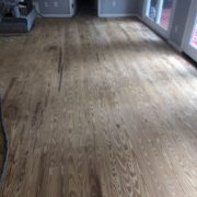 Sanded Southern Yellow Pine plank flooring