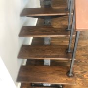 Stained and finished White Oak stair treads
