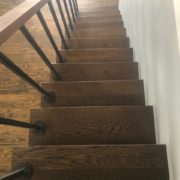 Stained and finished White Oak stair treads