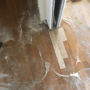 Weave in unfinished white oak doorway