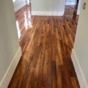 Heart pine plank flooring - refinished