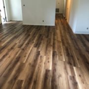 installed Luxury Vinyl Plank flooring