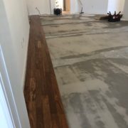 Installing Caribbean rosewood flooring