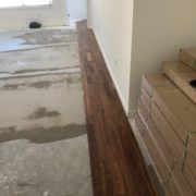 Installing Caribbean rosewood flooring