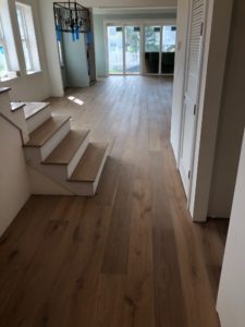 Engineered White Oak flooring - installed