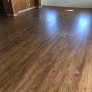 Refinished Red Oak flooring
