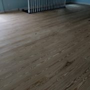 Sanded wood floors