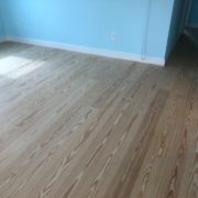 Sanded wood floors