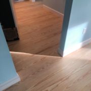 Sanded wood floors