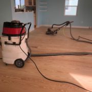 Sanded wood floors