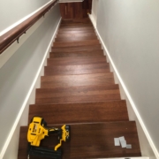 Installation finished - Brazilian Cherry stair treads