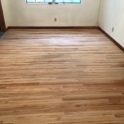 Sanded Red Oak floors