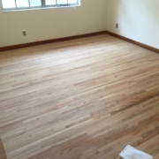 Sanded Red Oak floors