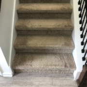 Existing carpeted staircase