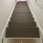 Installing gray Oak stair treads