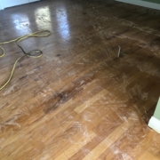 Old wood flooring to be removed