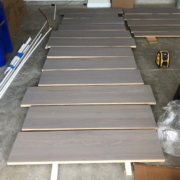 Stain and finish solid Oak stair treads