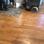 Removing old wood flooring