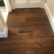 Installed Walnut flooring