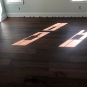 Installed Walnut flooring
