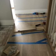 Installing oak plank flooring