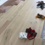 Installing oak plank flooring