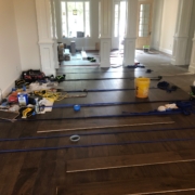 Installing Walnut flooring