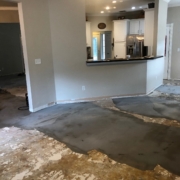 leveling concrete slab subfloor for LVP