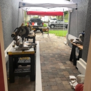 Our patio workshop for this LVP project