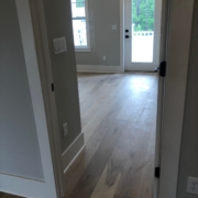 Winter Oak plank flooring installed