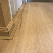 Winter Oak plank flooring installed