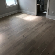 Winter Oak plank flooring installed