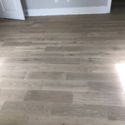 Winter Oak plank flooring installed