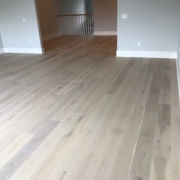 Winter Oak plank flooring installed