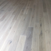 Winter Oak plank flooring installed