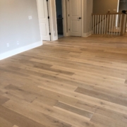 Winter Oak plank flooring installed