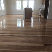 Finishing heart pine flooring