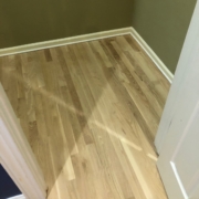 Refinished 3 inch wide white oak flooring