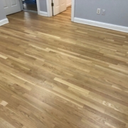 Refinished 3 inch wide white oak flooring